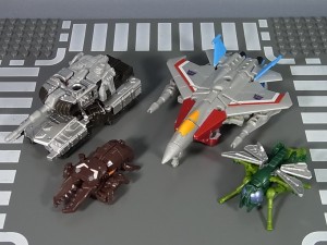 Transformers News: In-Hand Images: Takara Tomy Transformers Generations TG-28 Megatron with Chop Shop & Starscream with Waspinator