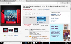Transformers News: New pictures and eBay listings for Studio Series Dropkick and KSI Sentry
