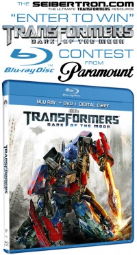 Transformers News: Winners announced from Seibertron.com's contest for Transformers Dark of the Moon Blu-Ray DVD
