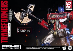 Transformers News: Prime 1 Studios PMTF-01 Optimus Prime New Exclusive Axe Images