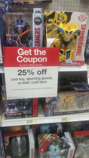 Transformers News: 25% Text Coupon on Toys in Target US Stores