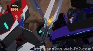 Transformers News: Transformers: Robots In Disguise Megatronus vs Optimus Prime Screencaps