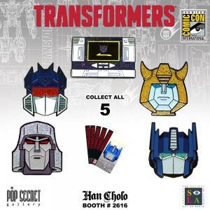 Transformers News: Transformers x Han Cholo SDCC 2017 G1 Pins and Rings