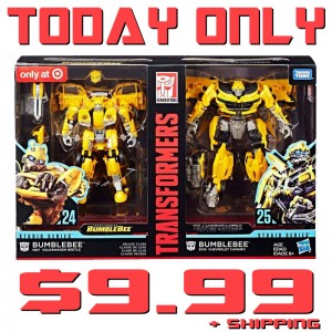 Transformers News: Studio Series 24 + 25 Bumblebee set only $9.99 today only at EntertainmentEarth.com
