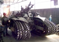 Transformers News: Chinese at it again: Real-life ROTF Megatron Tank