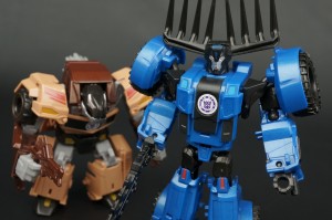Transformers News: New Galleries: Robots In Disguise Warrior Class Quillfire and Thunderhoof