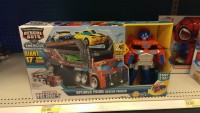 Transformers News: Transformers: Rescue Bots Optimus Prime Rescue Trailer and Flip Changers at Retail