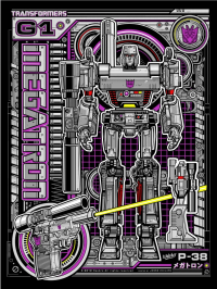 Transformers News: Megatron Print From Acid Free Gallery Today