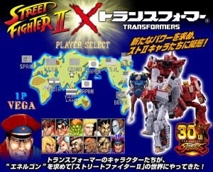 Transformers News: Transformers X Street Fighter II Figures Revealed: Ryu vs M. Bison, Chun-Li vs Ken