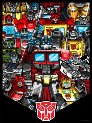 Transformers News: Official NYCC Acid Free Prints: Autobot and Decepticon Group Shots