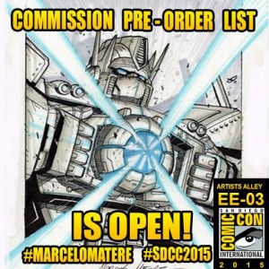 Transformers News: San Diego Comic Con and Transformers - Artist Updates: Marcelo Matere