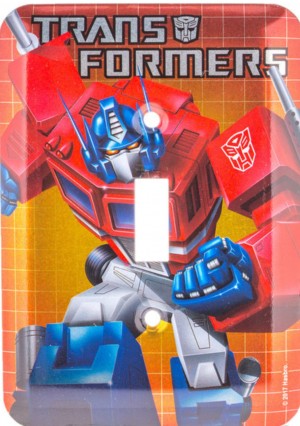 Transformers News: Transformers Embossed Tin Signs, Light switch Cover listed on Hobby Lobby Website