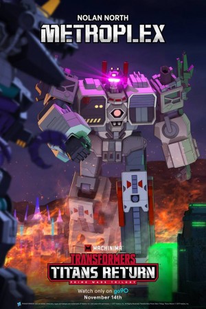 Transformers News: New Machinima Transformers Titans Return Metroplex Poster