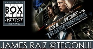 Transformers News: Help Artist James Raiz Draw Transformers / G.I. Joe Art for TFCon