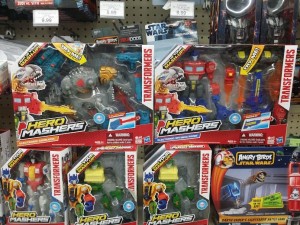 Transformers News: Hero Mashers Electronic Optimus Prime and Grimlock Sighted in Retail
