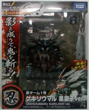 Transformers News: In-Package Images: Takara Tomy Transformers Go! Gekisomaru Kurojishi Version