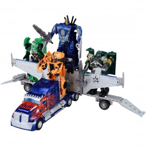 Transformers News: Official Images: Takara Tomy Transformers: Lost Age LA-01 Battle Command Optimus Prime and LA-03 Bumblebee