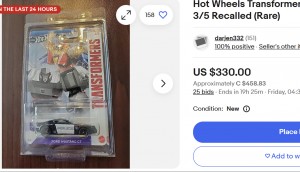 Transformers News: Revised Hot Wheels Barricade has Turned Recalled Release into a Pricey Collectible