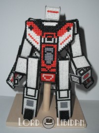 Transformers News: Transtopia Masterclass - Cross-Stitched 3D Transformers Optimus Prime and Jetfire