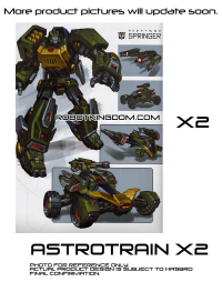 Transformers News: Fall of Cybertron Voyager Springer and Astrotrain Listings Revealed