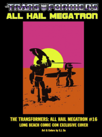 Transformers News: Long Beach Comic-Con exclusive cover for AHM #16