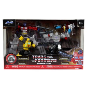 Transformers News: Jada Toys Reveals Transformers Optimus Prime, Bumblebee, and 1986 Movie Metalfigs