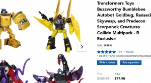 Transformers News: Transformers Creatures Collide Set is 40% off on Toysrus.ca