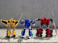 Transformers News: In-Hand Images: Takara Tomy Transformers Go! Samurai Team