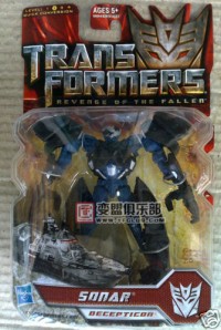 Transformers News: In Package Images of Revenge of the Fallen Scout Sonar, Brakedown and FAB Arcee