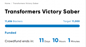Transformers News: Victory Saber (Star Saber and Victory Leo set) is FUNDED