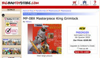 Transformers News: BBTS Has Pre Orders For MP-08X Grimlock, And Halloween MIckey Prime