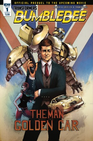 Transformers News: Variant Cover Art for IDW Bumblebee Movie From Cybertron with Love by Andrew Griffith