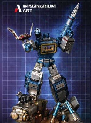 Transformers News: Final Images of Imaginarium Art Transformers Soundwave Statue, with Ravage, Rumble, Laserbeak