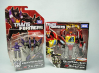 Transformers News: In-Package Image: Takara Tomy Transformers Generations TG-17 Blaster with Steeljaw & TG-18 Skywarp