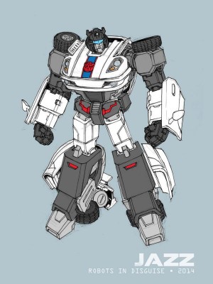 Transformers News: Andrew Griffith Shares Transformers: Robots in Disguise Jazz Character Model