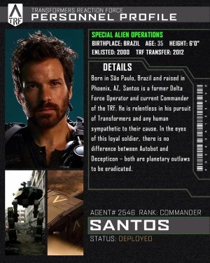 Transformers News: Character Bio for Transformers: The Last Knight Santos, TRF Commander
