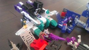 Transformers News: Images of Titans Return Sixshot Showing Flying Wolf Mode and Connection to Other Bases