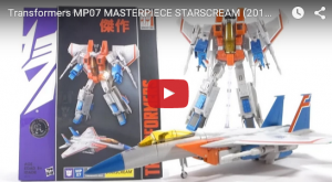 Transformers News: Video Review for  Hasbro Transformers Masterpiece Starscream MP 07