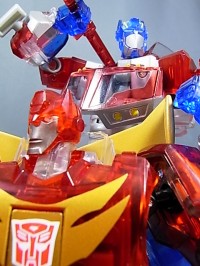 Transformers News: Toy Images of Sons Of Cybertron - Clear Animated Optimus Prime & Rodimus