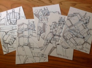 Transformers News: Andrew Wildman Transformers: Regeneration One #100 Variant Covers with Ultra Magnus Sketch Auctions