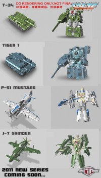 Transformers News: TFClub WWII Style Figure Color CG Images