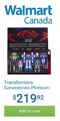 Transformers News: Transformers Generations Platinum Edition Autobot Heroes Set Listed At Wal-Mart.ca