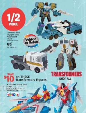 Transformers News: Combiner Wars Voyagers for Less Than $10 in Toysrus Canada Christmas Catalogue