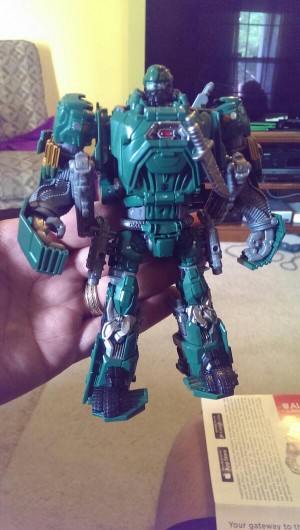 Transformers News: In-Hand Images - Transformers: Age of Extinction Autobot Hound and Weapons