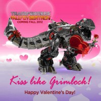 Transformers News: Happy Valentine's Day from Transformers Fall of Cybertron's Grimlock