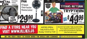 Transformers News: Steal of a Deal: Ollies Advertising Titans Return Trypticon for $49.99 Starting May 17
