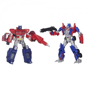 Transformers News: Transformers Age of Extinction Optimus Prime Evolution 2 Pack on TRU.ca