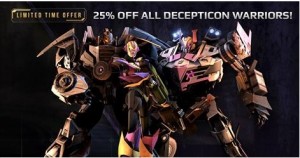 Transformers News: 25% Off Sale For Decepticons In Transformers Universe