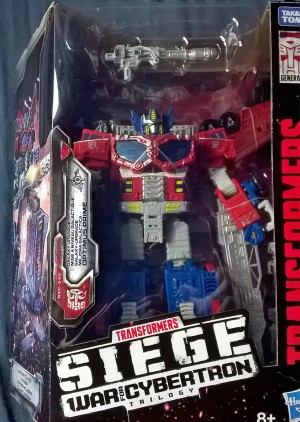 Transformers News: Transformers War for Cybertron Siege Leader Class Galaxy Upgrade Optimus Prime Found in the UK