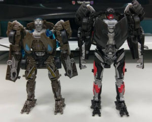 Transformers News: In Hand Images of The Last Knight Deluxe Hot Rod with Comparisons to AOE Lockdown